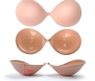 Sutiã invisível silicone  | Sem alça com protetor bege adesivo