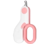 Mini cortador de unha de pet | Alicate com lanterna rosa