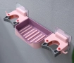 Suporte para sabonete | Ideal também para vassoura, rodo de parede na cor : rosa