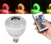 Lâmpada led musical RGB | Bluetooth com controle remoto 8 cores.