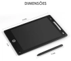 Tablet infantil  | Lousa mágica digital led 8,5 para desenho colorido