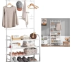 Prateleira organizadora multifuncional | Sapateira cabideiro