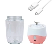 Mini liquidificador portátil  | Para shake, suco , cup mixer USB 300 ml cor: rosa