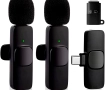 2 Microfones | Lapela adaptador USB encaixe tipo C