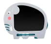Lousa tela mágica elefante | Tela para fazer desenhos infantil formato de elefante. Cor: Cinza