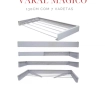 Varal Magico  Gigante 130 cm 7 Varetas 