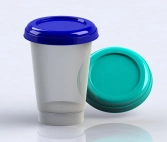 Copo para requeijão com tampa