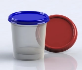 Pote para requeijão com tampa