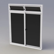 Janela de Correr 2 Folhas com Basculante