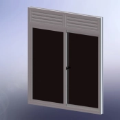 Janela de Correr 2 Folhas com Veneziana Superior