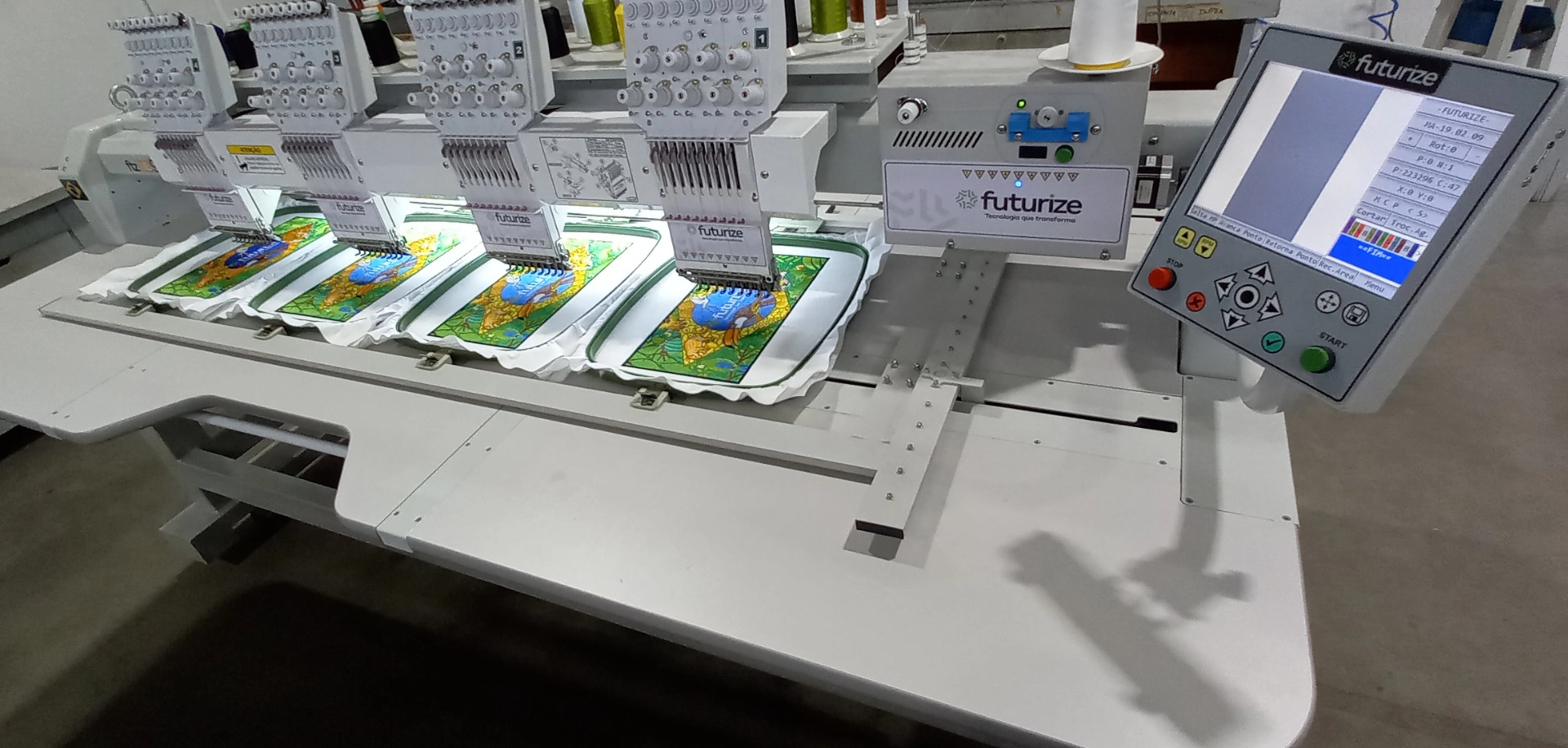Maquina de bordar industrial mb 904 Futurize