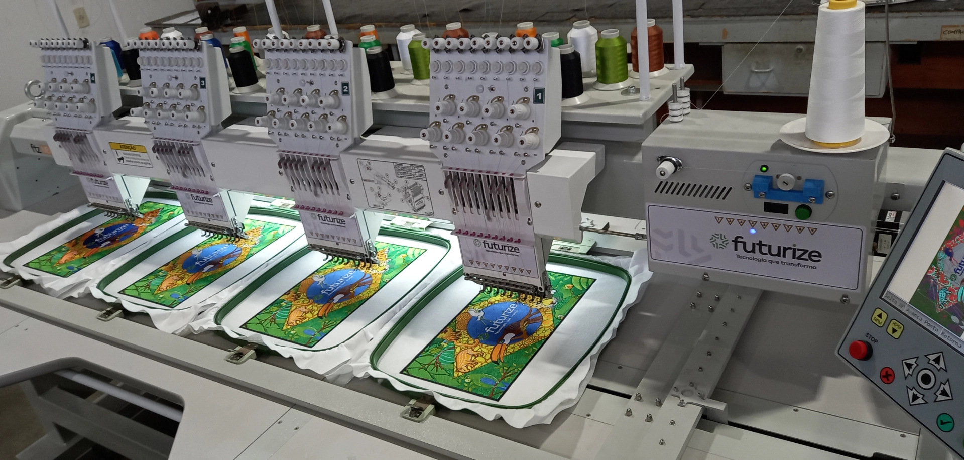 Maquina de bordar industrial mb 904 Futurize