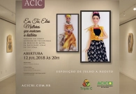 Acad&ecirc;micos em design de moda exp&otilde;em trabalhos no Cultura Acic