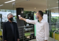 Acic passa a aferir temperatura corporal do p�blico que acessar o Centro Empresarial
