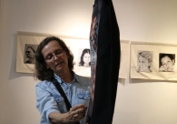 Alunos se encantam com a t&eacute;cnica de tecelagem da artista Elke H&uuml;lse