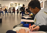 Alunos soltam a criatividade em oficina de arte do Cultura Acic