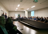 Diretores da Acic recebem a visita do senador Esperidi&atilde;o Amin
