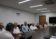 Diretoria da Acic se re�ne com prefeito para tratar de a��es estrat�gicas de desenvolvimento econ�mico