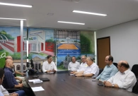 Diretoria da Acic se re�ne com prefeito para tratar de a��es estrat�gicas de desenvolvimento econ�mico