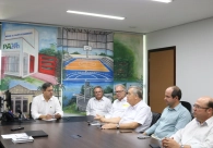 Diretoria da Acic se re�ne com prefeito para tratar de a��es estrat�gicas de desenvolvimento econ�mico