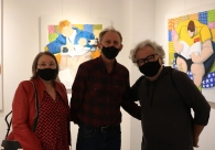 Empres&aacute;rios visitam exposi&ccedil;&atilde;o de Dudu Rodrigues na Acic