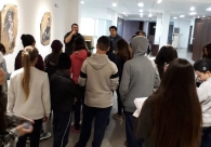 Estudantes de Morro Grande visitam galeria de arte da Acic