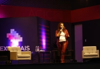 Executiva Carmela Borst e o cofundador e col�der do Cidades+B, Tom�s de Lara fecham a Expomais