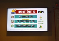 Feir�o do Imposto em Crici�ma � marcado por inaugura��o de impost�metro