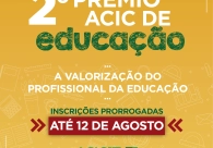 Inscri��es para o Pr�mio de Valoriza��o do Professor s�o prorrogadas