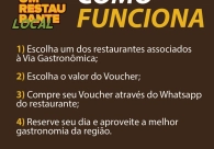 Integrantes da Via Gastron�mica concedem bonifica��o de 30% a clientes