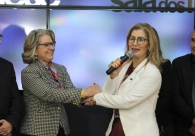 Nova Sala dos Munic&iacute;pios da Unesc recebe o nome da diretora executiva da Acic