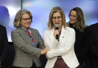 Nova Sala dos Munic&iacute;pios da Unesc recebe o nome da diretora executiva da Acic