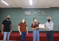 N&uacute;cleo de Meio Ambiente da Acic entrega Selo de Sustentabilidade Ambiental
