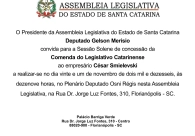 Presidente da ACIC recebe Comenda do Legislativo em Sess�o Solene na pr�xima segunda-feira (21)