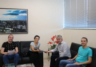 Presidente da Acic recebe membros do Conselho do CriciumaPrev