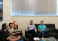 Presidente da Acic recebe membros do Conselho do CriciumaPrev