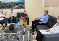 Presidente da Acic recebe representantes do setor de transporte de passageiros