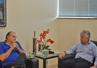 Presidente da Acic recebe visita de J�lio Colombo