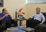 Presidente da Acic recebe visita de J�lio Colombo