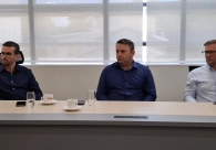 Presidente Franke  Hobold participa de reunião sobre o Aeroporto de Jaguaruna