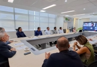 Presidente Franke  Hobold participa de reunião sobre o Aeroporto de Jaguaruna