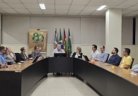 Presidente Franke Hobold recebe coordenadores de n�cleos da Acic