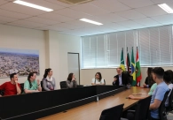 Professores e diretores do Projeto Clube do Jovem Empreendedor visitam a Acic