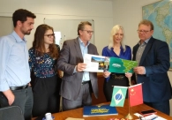 Representantes da regi�o Carbon�fera visitam a C�mara de Com�rcio e Ind�stria Brasil China