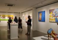 Tra&ccedil;os do artista Dudu Rodrigues encantam o p&uacute;blico no Cultura Acic