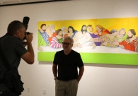 Tra&ccedil;os do artista Dudu Rodrigues encantam o p&uacute;blico no Cultura Acic