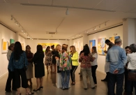 Tra&ccedil;os do artista Dudu Rodrigues encantam o p&uacute;blico no Cultura Acic