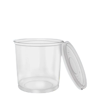 Kit Pote 250ml Transparente Liso 