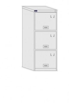 Arquivo de aço três gavetas