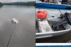 Corpo de pescador &eacute; encontrado no bairro Espinheiros ap&oacute;s barco submergir no Rio Cachoeira, em Joinville